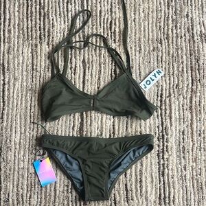 Jolyn Clothing Green Bikini Classic Swimwear